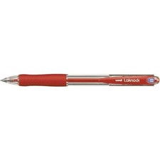 Penna a sfera a scatto Laknock Uni-Ball - rosso - 0,7 mm