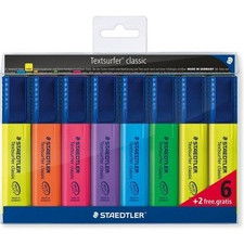 Evidenziatore Textsurfer Classic Staedtler-3 gial,aran,fucs,viol,azzur,ver-1-5mm