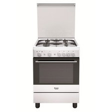 Aragaz Hotpoint H6GG1FW, Gaz, 4 arzatoare