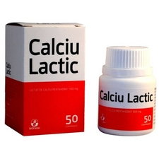 Calciu lactic 50 capsule - Biofarm