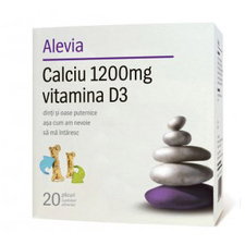Calciu 1200mg vitamina D3 - Alevia