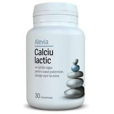 Calciu lactic 30 capsule - Alevia