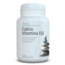 Calciu Vitamina D3 120 capsule - Alevia