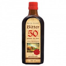 Bitter 50 Plante de Leac cu Ganoderma tinctura 200ml - Dacia Plant