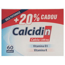 Calcidin 1200mg 60 plicuri - Zdrovit