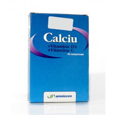 Calciu + Vitamina C + Vitamina D3 - Amniocen