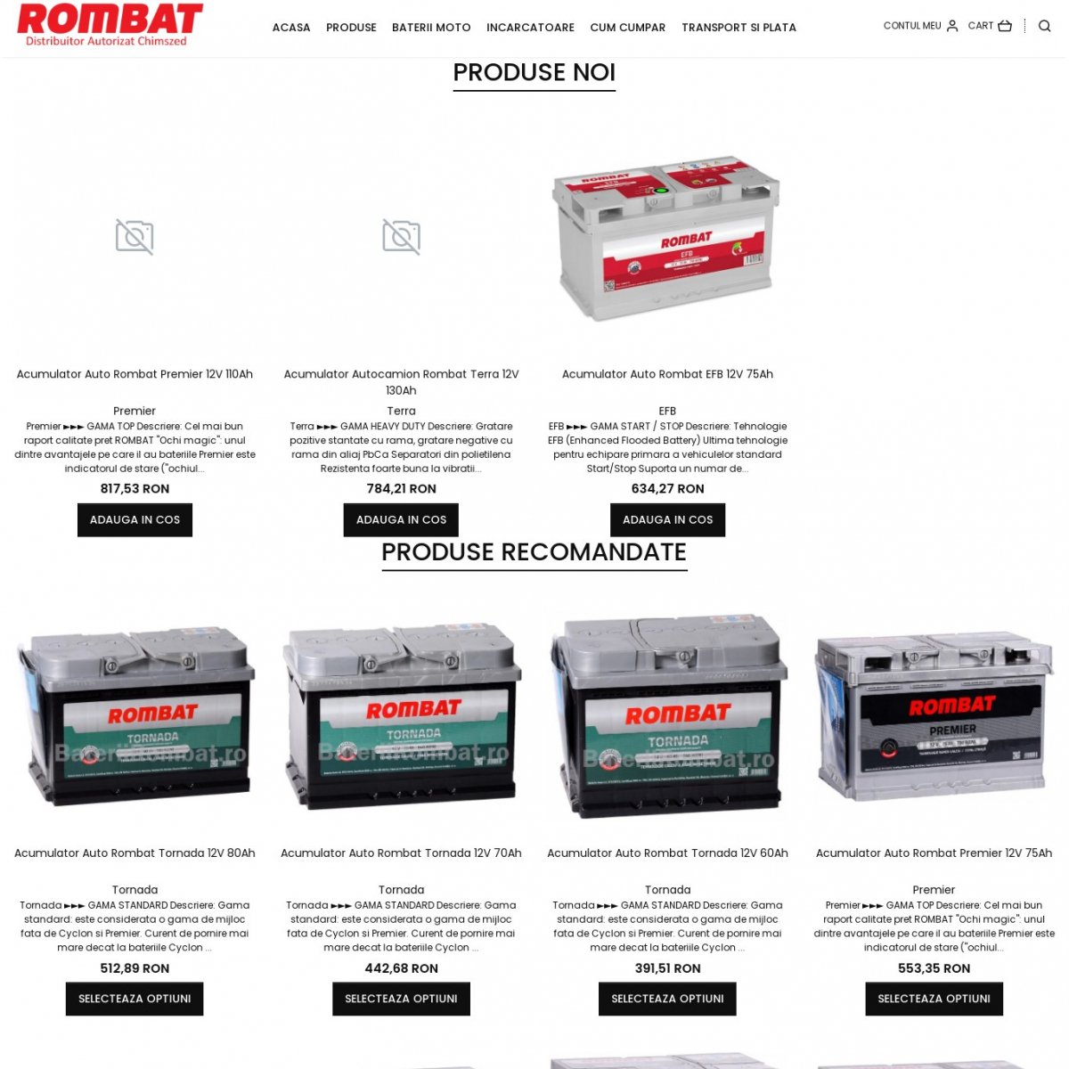 Dismiss Serrated Orbit Magazin Online Baterii Rombat - Webshopul va oferta toata gama de Baterii  Rombat