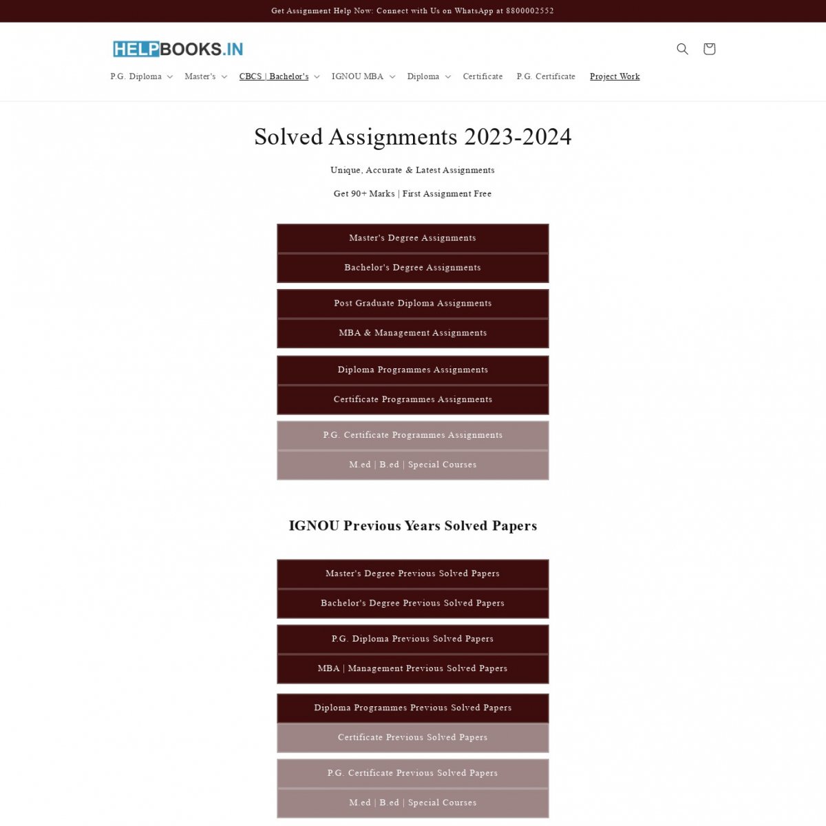 mba assignment ignou 2022