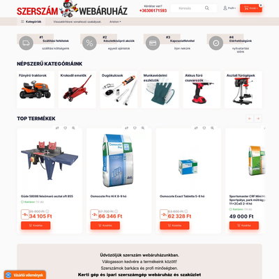 Szerszám Bolt, Szerszám webáruház